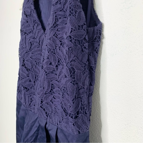 Vineyard Vines Leaf Lace Dress in Blue size 00 - Picture 6 of 9